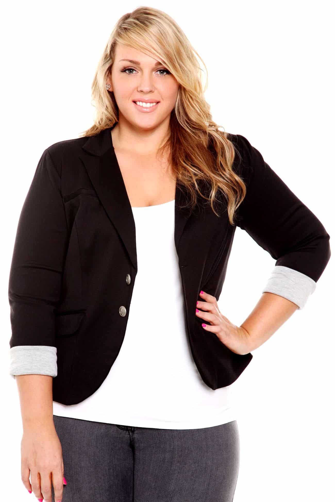 plus size blazers cheap