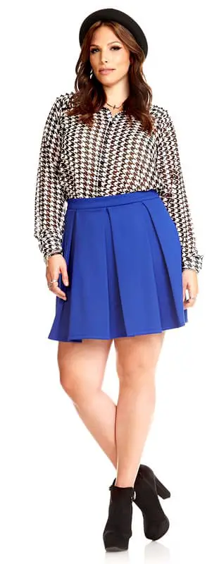 box pleat skirt