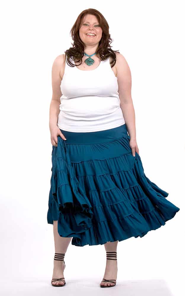 Plus size shop peasant skirts