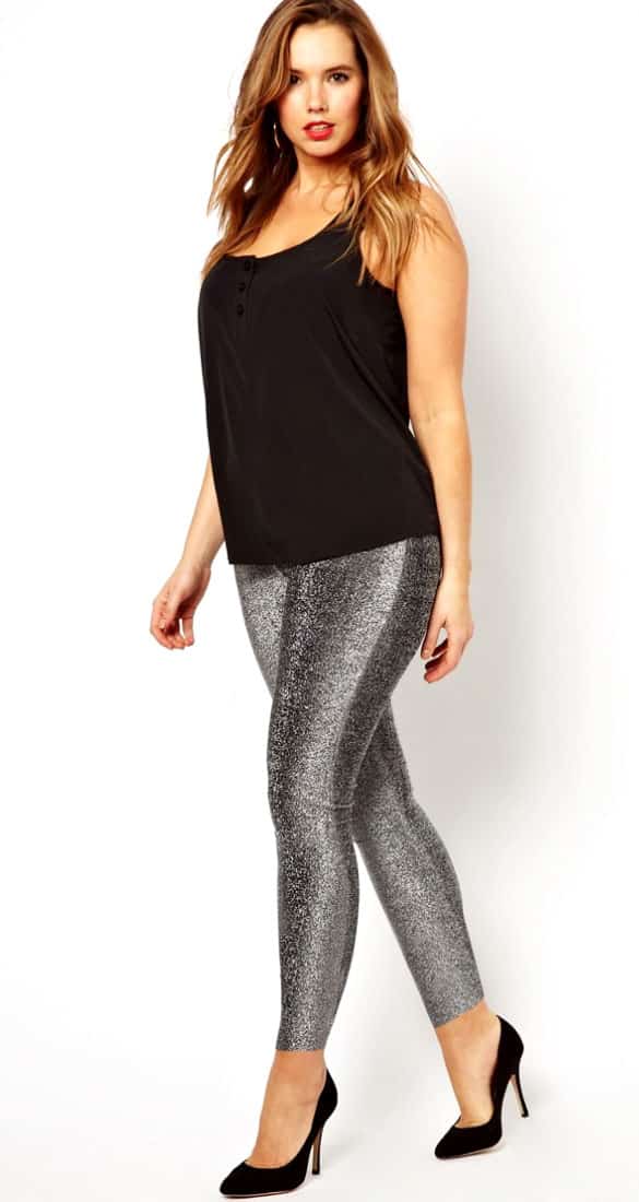 Silver Speckled leggings