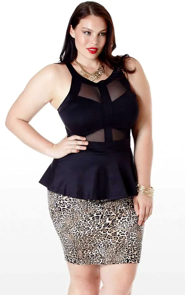 plus size inverted triangle outfits