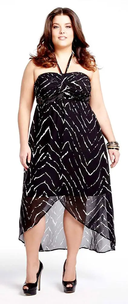 best dresses for apple shape plus size