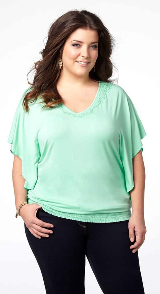 plus size clothing for apple shaped body