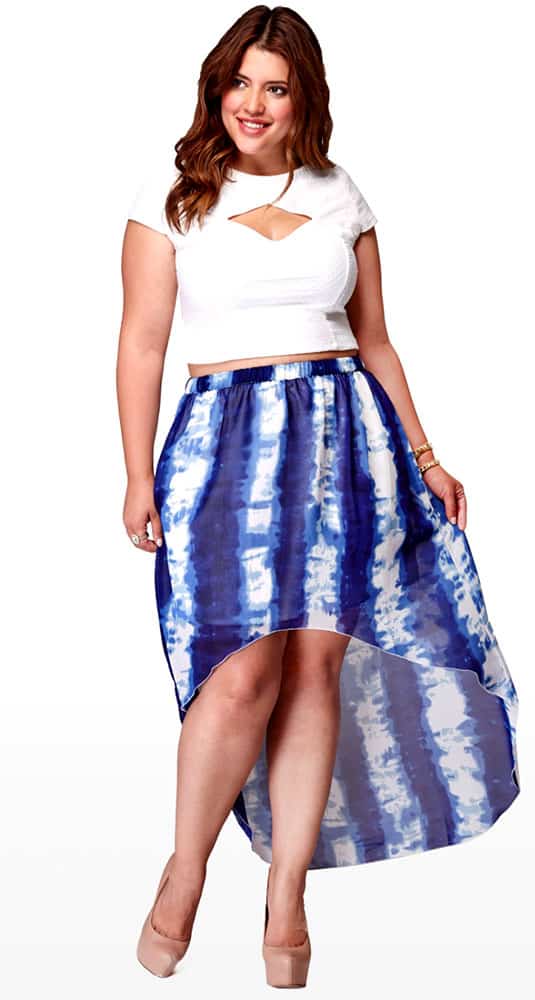 Plus size hotsell high low skirts