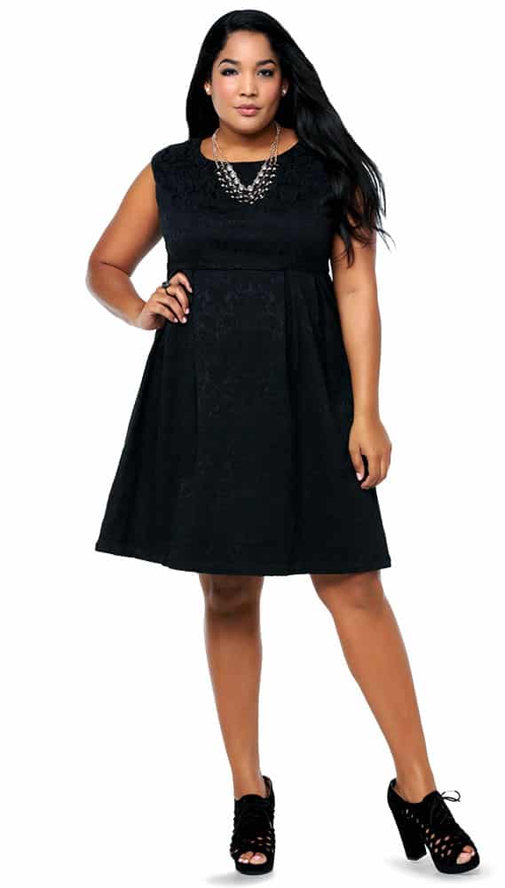 brocade dress black