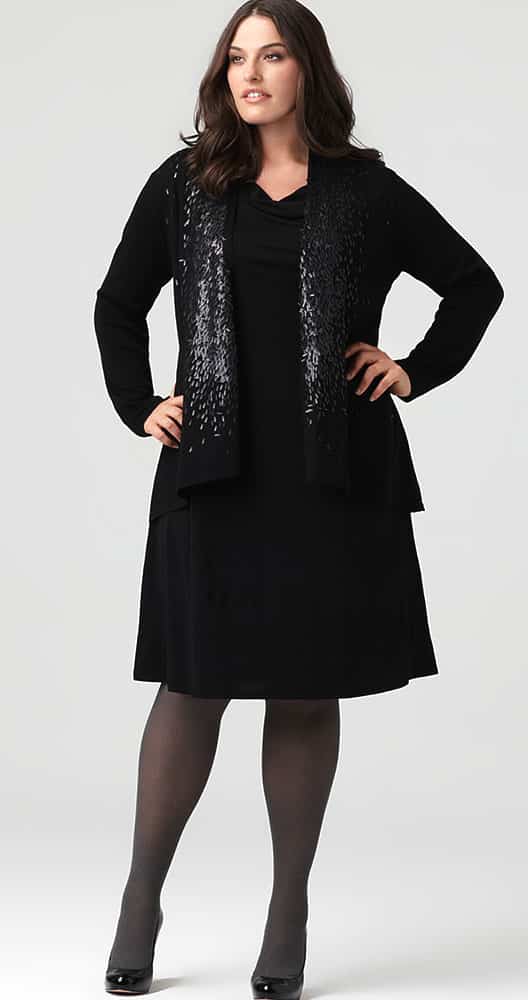 sequined holiday cardigan