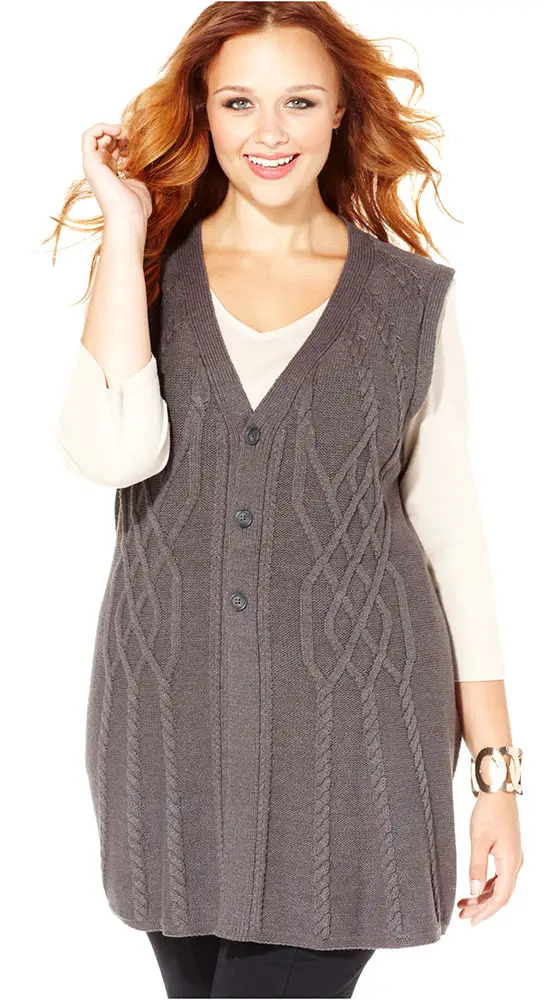 Middle Layer - Sleeveless cardigan