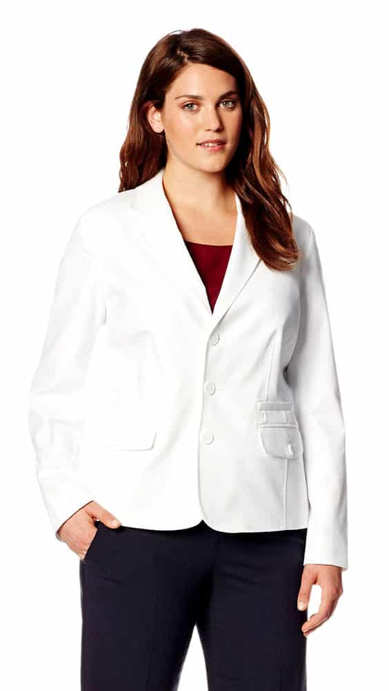 white blazer