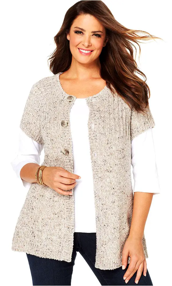 Short sleeve cardigan