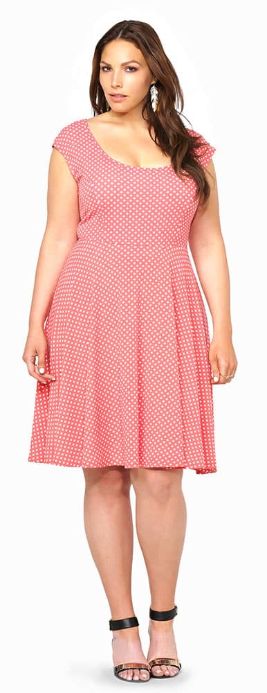 Polka Dotted Skater Dress