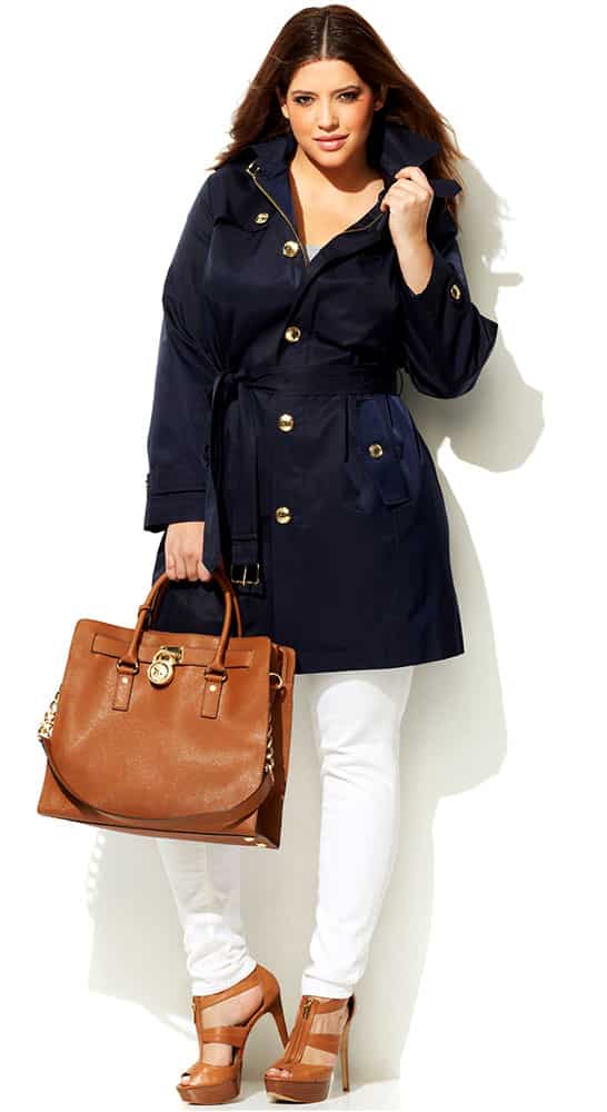 Navy Blue Trench Coat