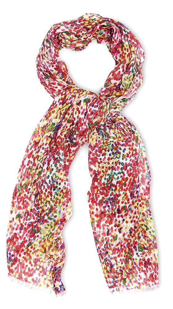 Colorful rain digital print scarf