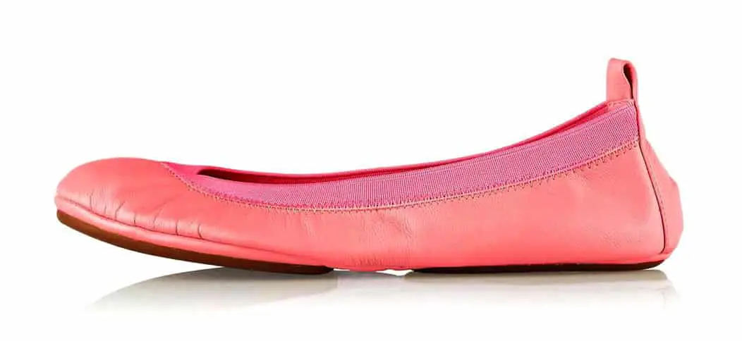 Neon Leather Ballet Flats