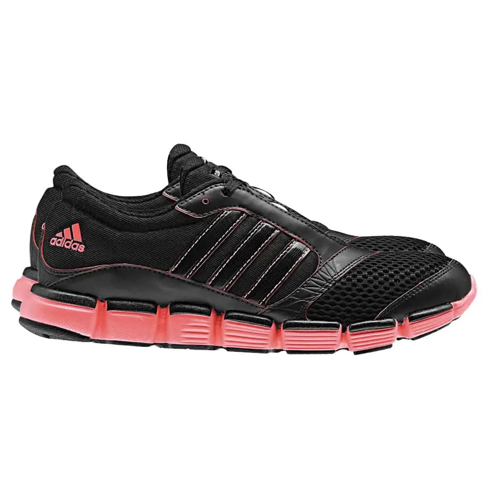 ladies black pink running shoes