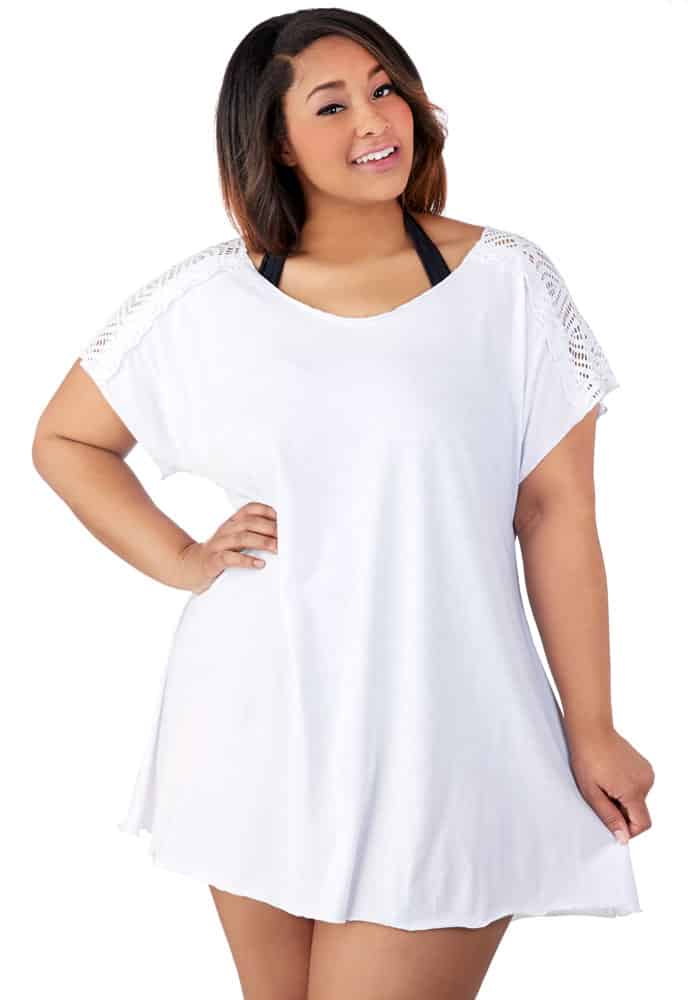 oversized shirt cover up - CurvyPlus