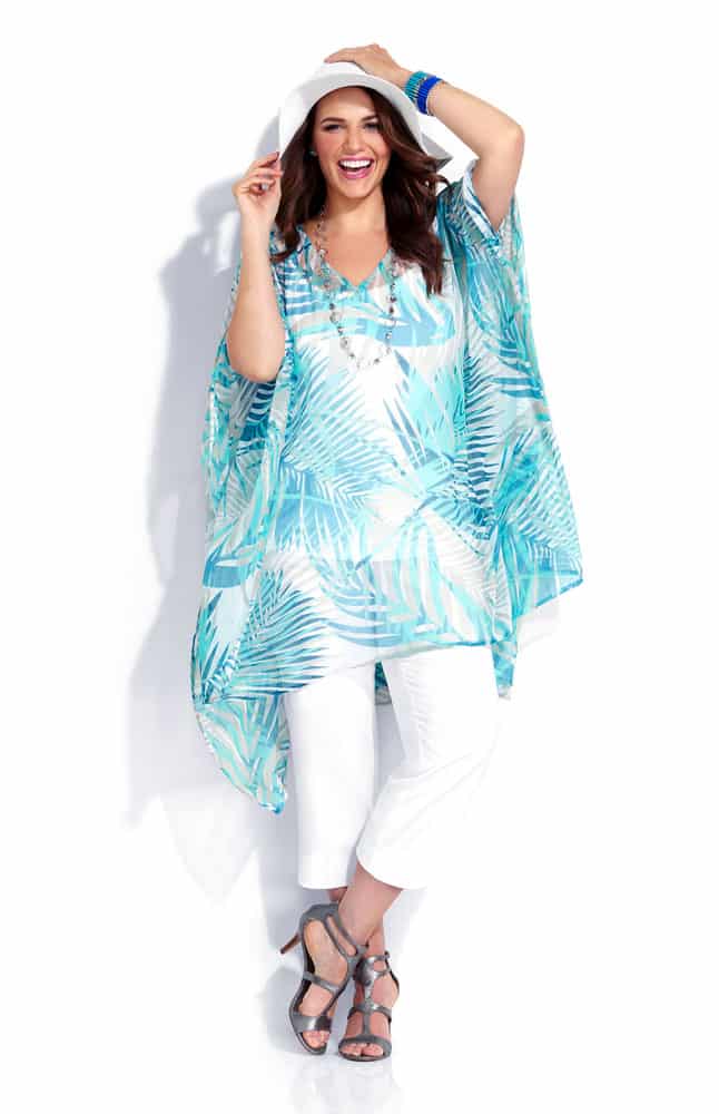 sheer poncho cover up
