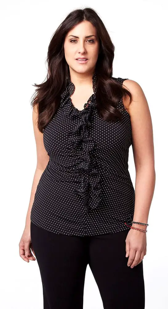 Polka dot Ruffle Top