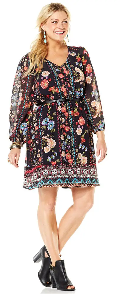 Bohemian Long Sleeve Dress