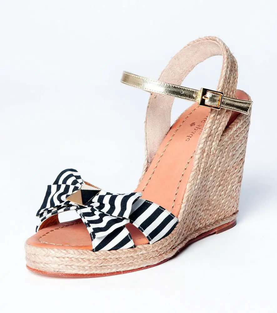 high striped sandal