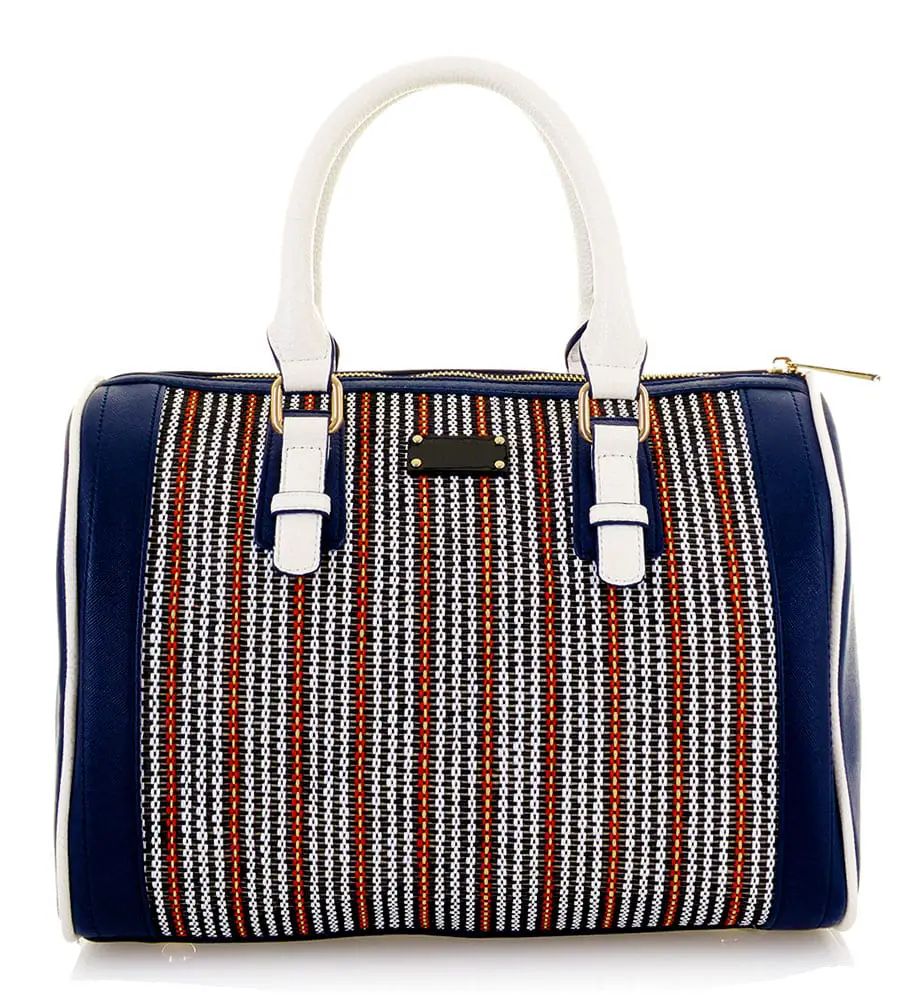 nautical striped handbag