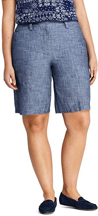 Plus Size Contoured Waist Shorts 04