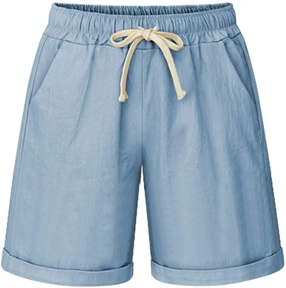 Plus Size Cuffed Shorts 03