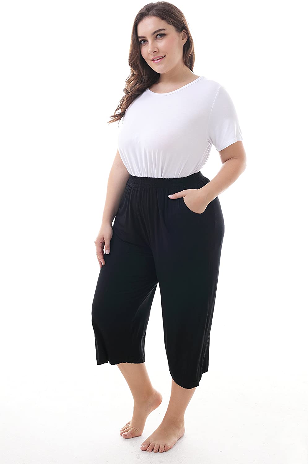 Plus Size Culotte Shorts 04