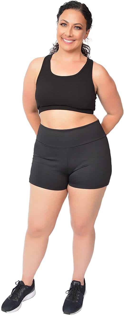 best high waisted shorts for curves