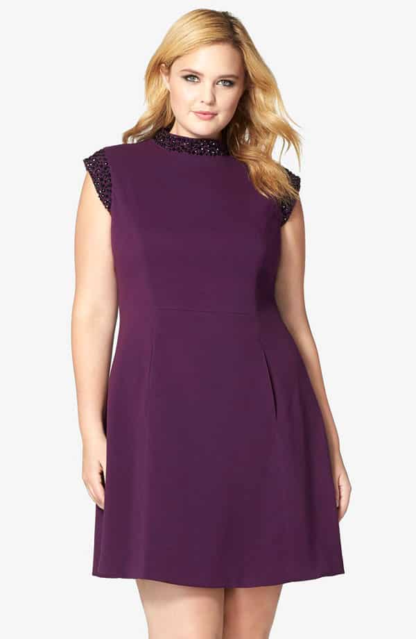 crepe dress - CurvyPlus