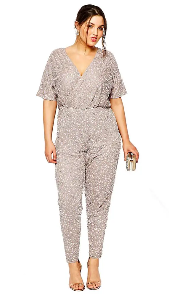 sequined formal jumpsuit