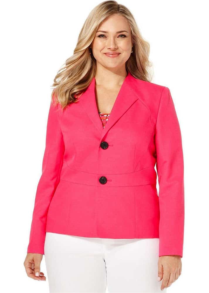 pink blazer