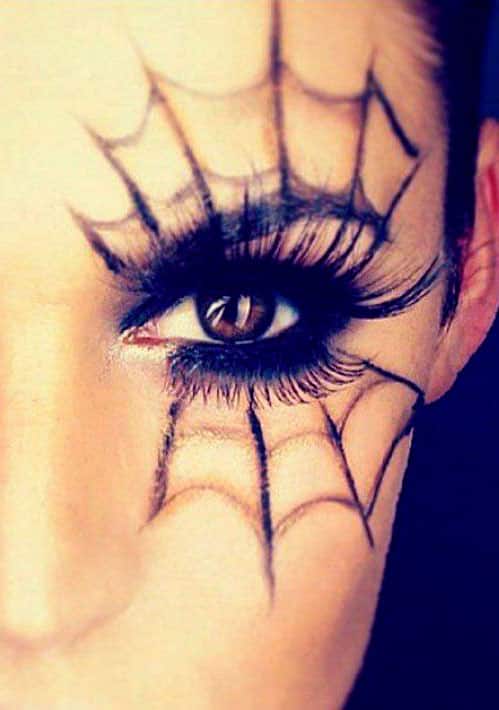 Spider Web Makeup Costume