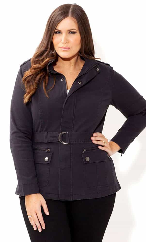 Plus Size Cropped Jacket 03