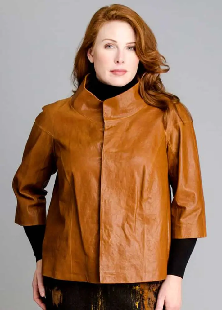 Plus Size Leather Jacket 02