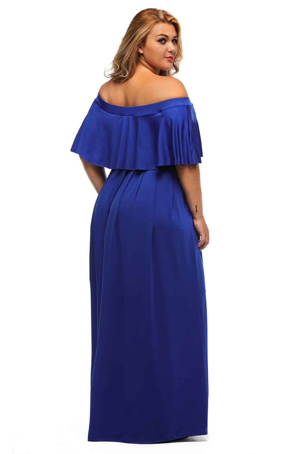 plus size off the shoulder ball gown