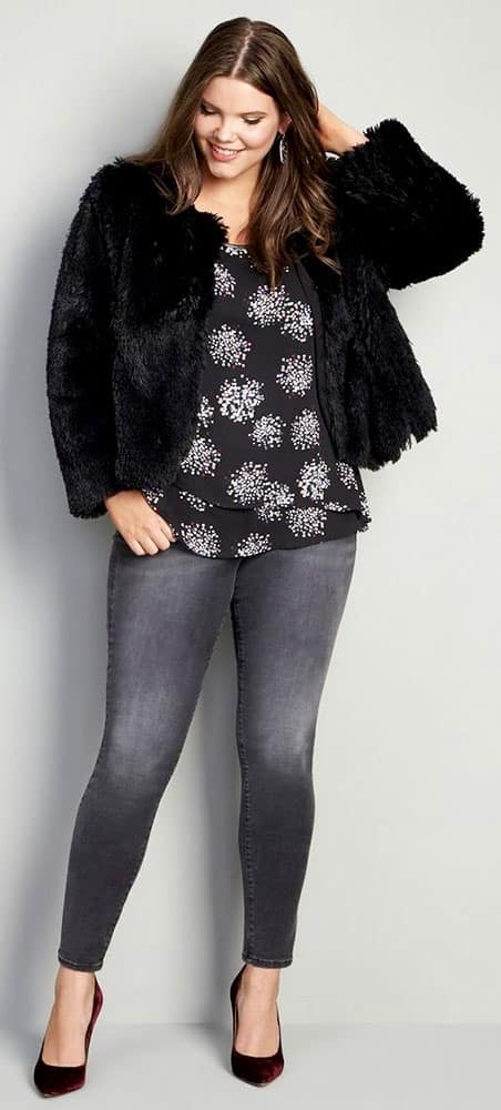 Plus Size Black Jeans 01