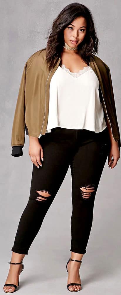 Plus Size Black Jeans 02