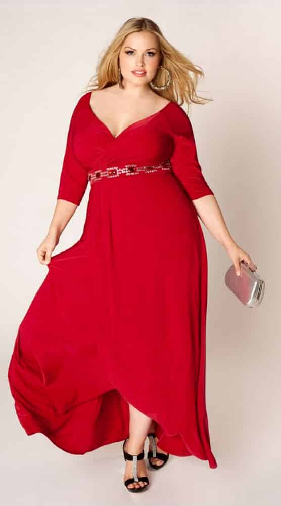 best evening gown style for plus size