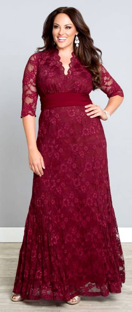 Plus Size Evening Gowns for Rectangle Body Shape 01