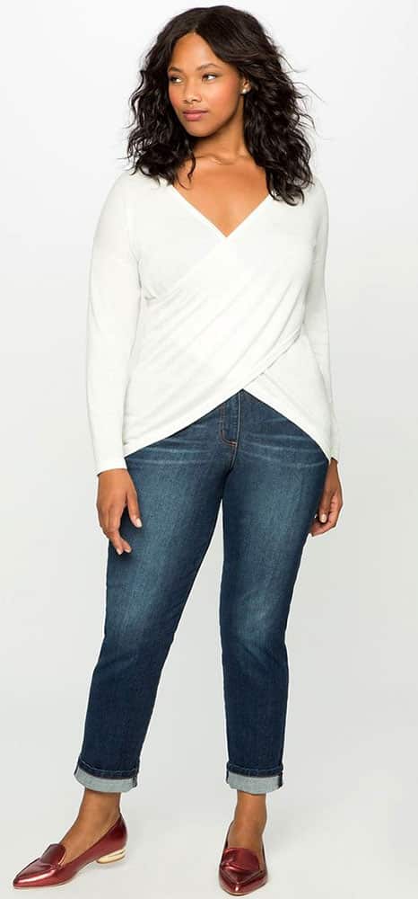 Plus Size Straight Leg Jeans 01