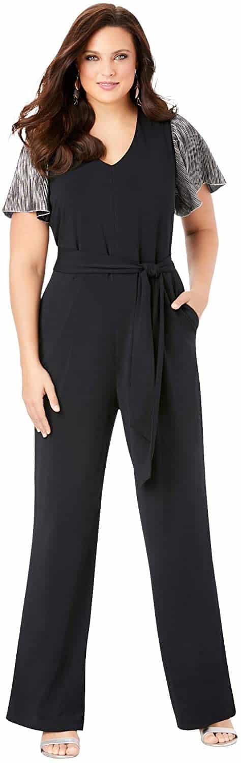 Tummy flattering sale jumpsuit