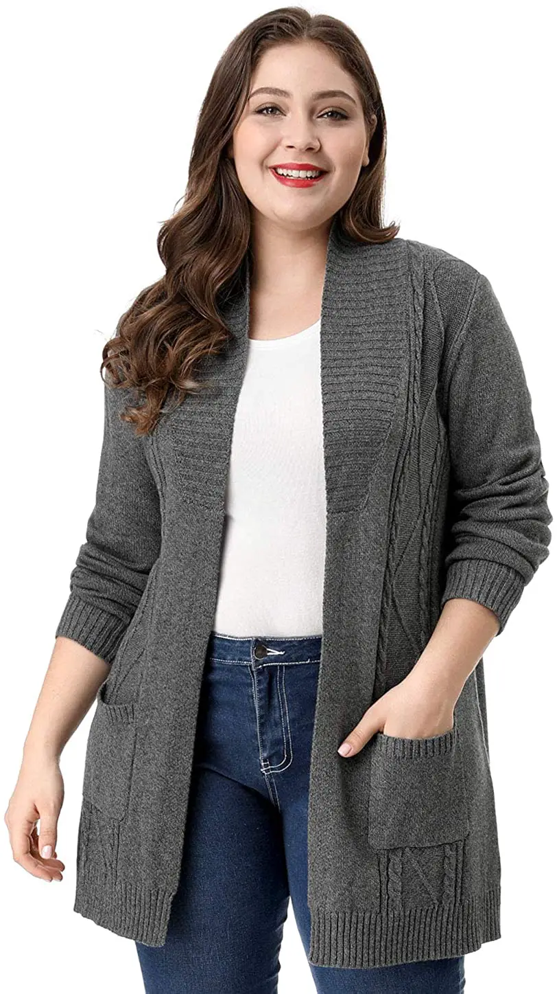 Plus Size Cable Knit Sweater 04