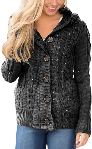 STUDDED BRAIDED KNIT CARDIGAN  Knit cardigan, Cable knit cardigan,  Textured knit cardigan