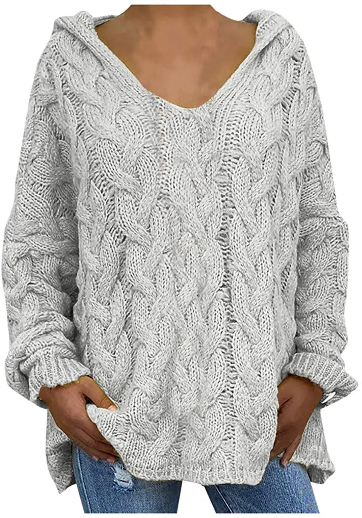 Plus Size Cable Knit Sweater 12