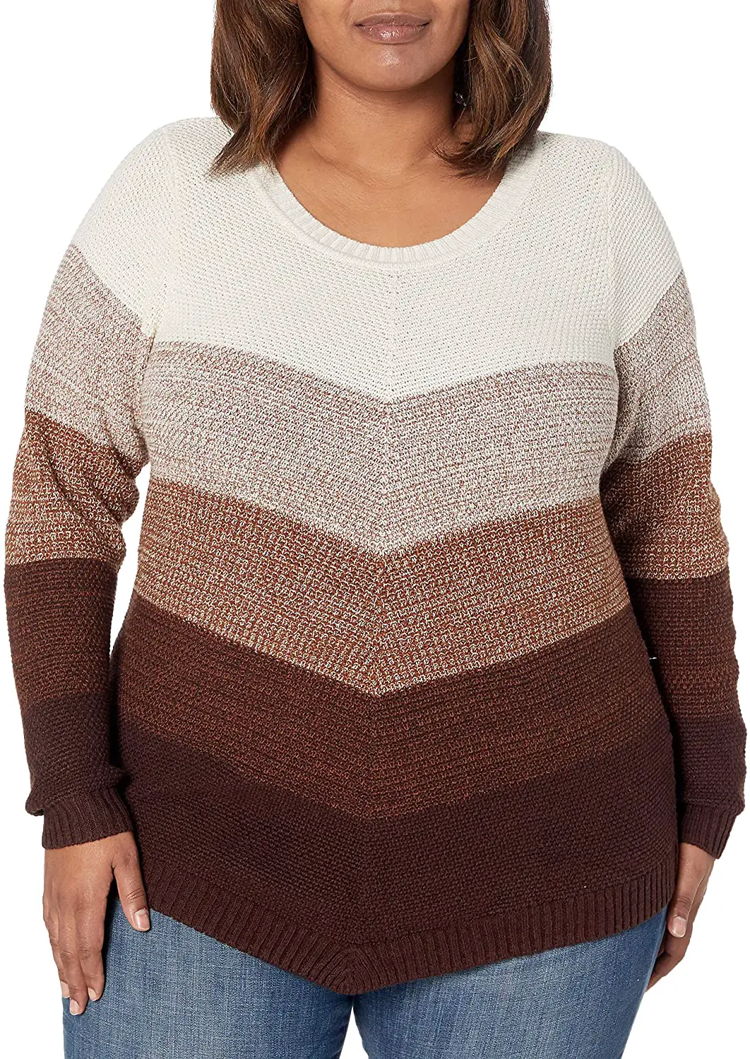Plus Size Cable Knit Sweater 07