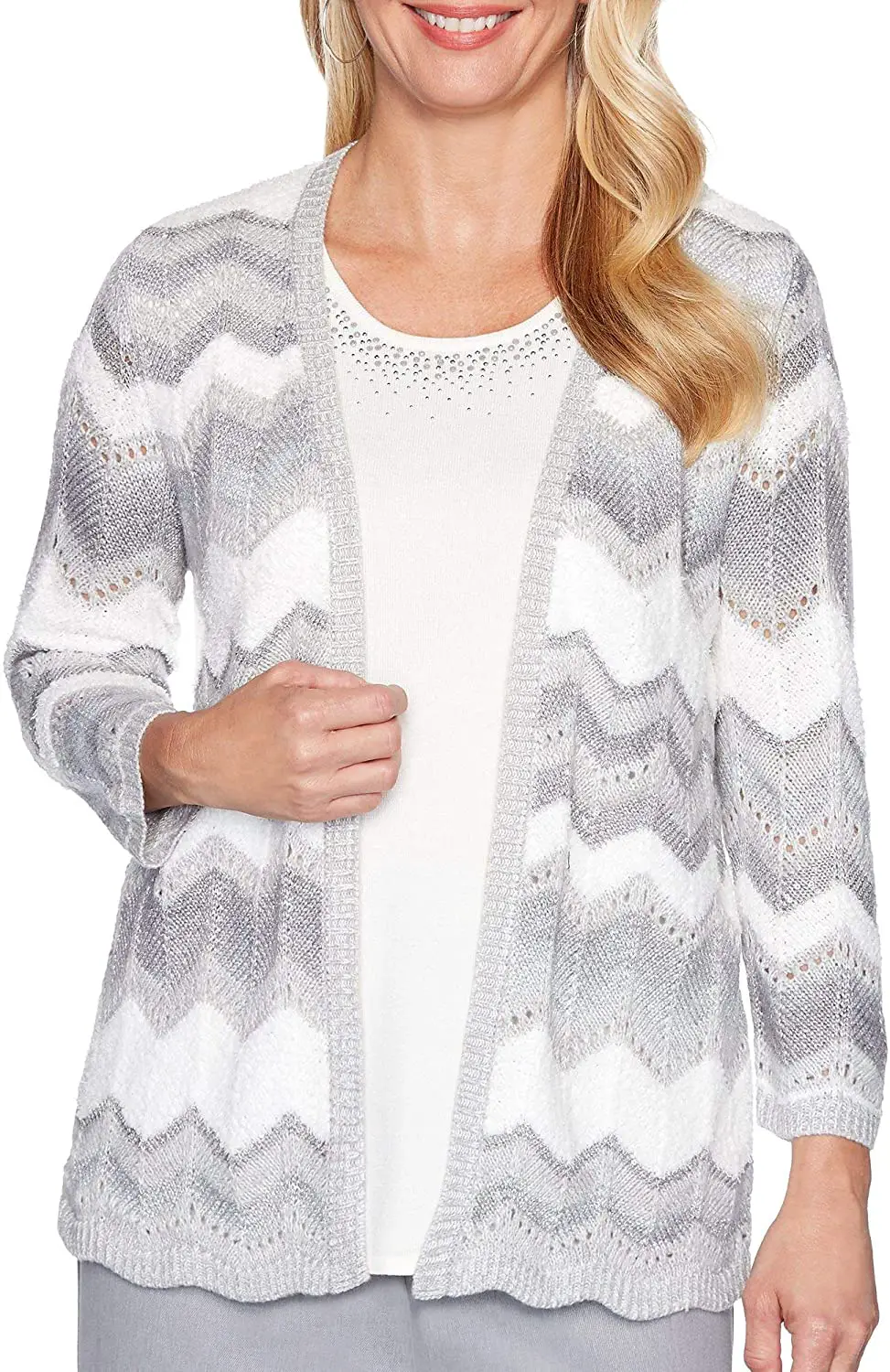 Plus Size Cable Knit Sweater 08