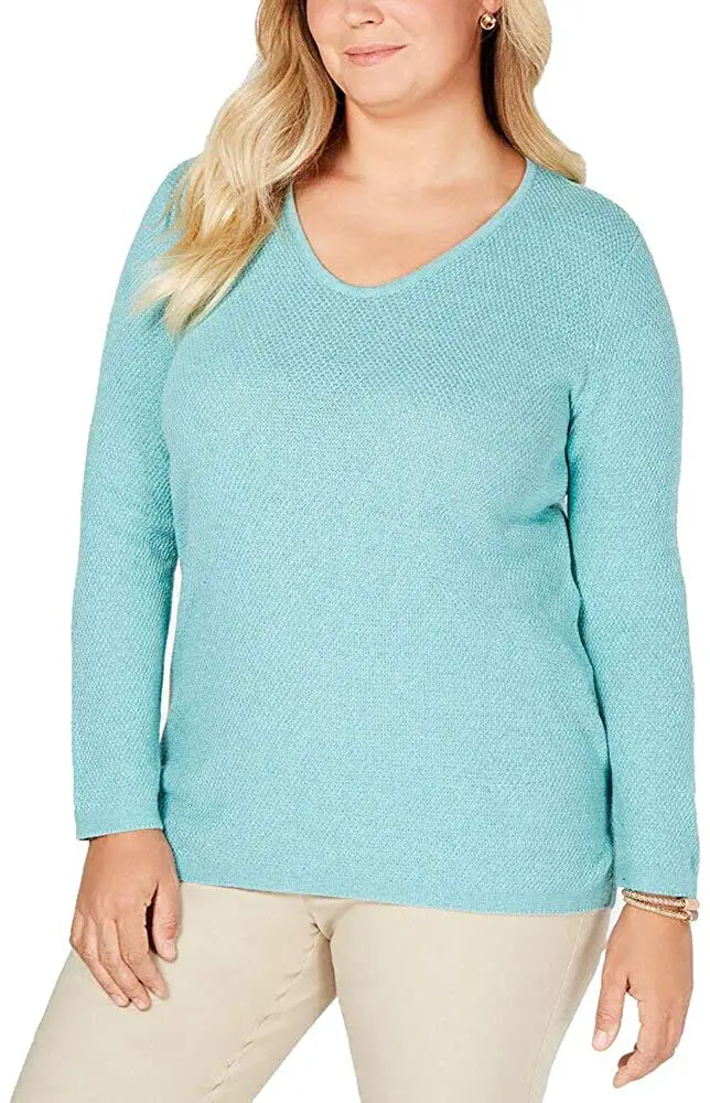 Plus Size Cotton Sweater 08