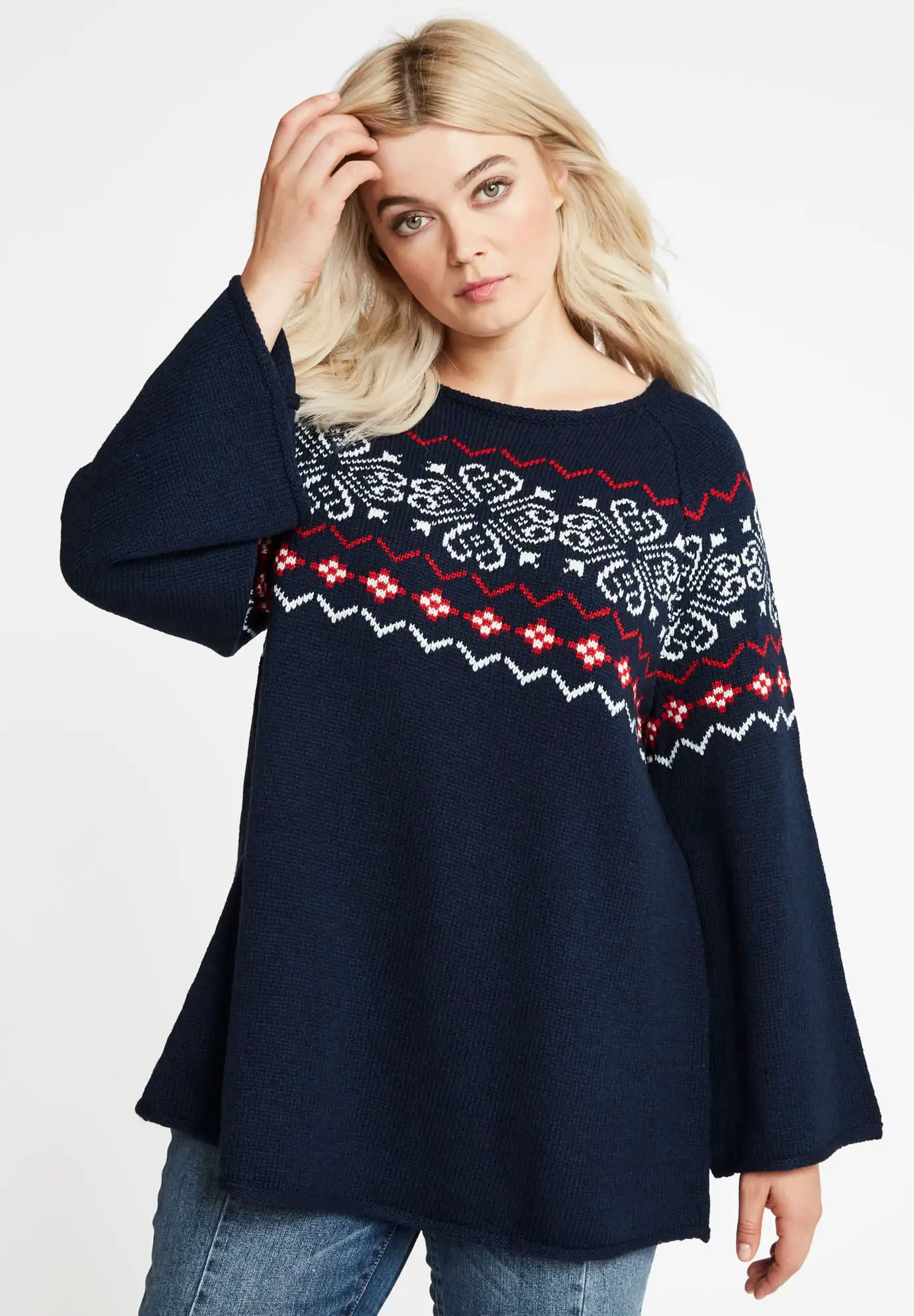 Plus Size Fair Isle Sweater 05