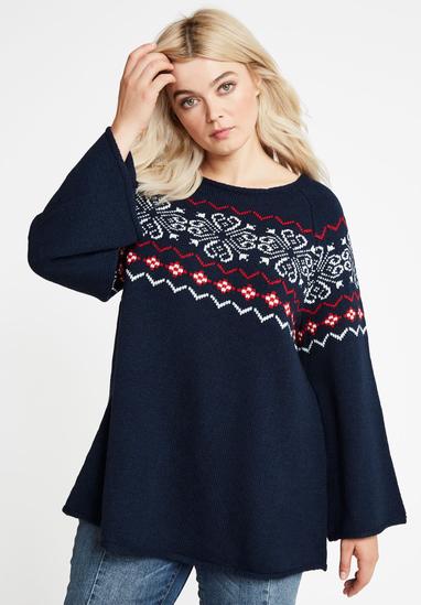 Lucky Brand Women's Plus Size Embroidered Sleeve Pullover