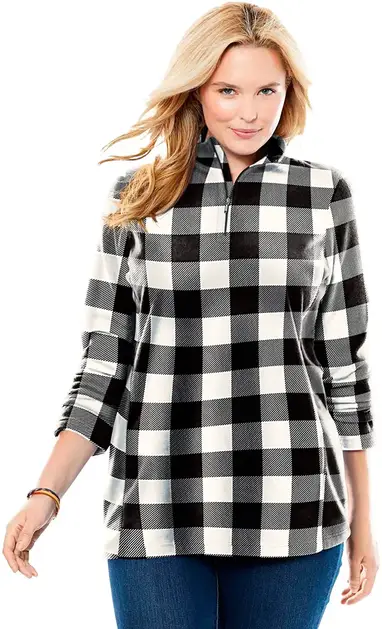 Zeagoo Womens Tartan Plaid Flannel Shirts, Roll up Sleeve Casual Boyfriend  Button Down Gingham Checkered Shirt,Orange,Small at  Women's Clothing  store